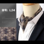 Men Vintage Polka Dot Wedding Formal Cravat Ascot Scrunch Self British style Gentleman Polyester Silk Paisley Neck Tie Luxury