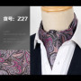 Men Vintage Polka Dot Wedding Formal Cravat Ascot Scrunch Self British style Gentleman Polyester Silk Paisley Neck Tie Luxury