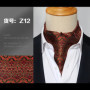 Men Vintage Polka Dot Wedding Formal Cravat Ascot Scrunch Self British style Gentleman Polyester Silk Paisley Neck Tie Luxury