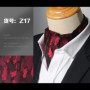 Men Vintage Polka Dot Wedding Formal Cravat Ascot Scrunch Self British style Gentleman Polyester Silk Paisley Neck Tie Luxury