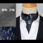 Men Vintage Polka Dot Wedding Formal Cravat Ascot Scrunch Self British style Gentleman Polyester Silk Paisley Neck Tie Luxury