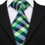 Dark Green Paisley Floral Jacquard tie Office tie for Men's Pocket Square Cufflinks Set Necktie Casual Wedding Gift