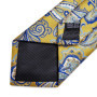 DiBanGu Mens Necktie Gold Yellow Blue Paisley Silk Wedding Tie For Men Tie Hanky Cufflink Set Business Party Dropshipping