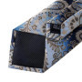 Blue Champagne Paisley Design Silk Wedding Tie For Men Handky Cufflink Gift Mens Necktie Fashion Business Party Dropship Hi-Tie