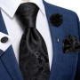 2023 New Classic Yellow Striped Plaid Silk Ties For Men Handkerchief Cufflinks Brooch Pin Wedding Accessories Men Gift Dropship