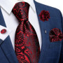 2023 New Classic Yellow Striped Plaid Silk Ties For Men Handkerchief Cufflinks Brooch Pin Wedding Accessories Men Gift Dropship