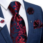 2023 New Classic Yellow Striped Plaid Silk Ties For Men Handkerchief Cufflinks Brooch Pin Wedding Accessories Men Gift Dropship