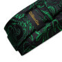 Green Ties for Men 8cm Striped Paisley Floral Wedding Party Formal Silk Polyester Necktie Handkerchief Cufflinks Gift Dropship
