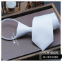 Pure white tie for men Father's Day DIY graffiti painting handmade style no zipper needed 5CM7CM8CM decoration trend