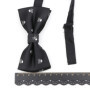 Men's Fashion Skull Bowtie 100 Microfiber Bow Tie Woven Polyester Jacquard Butterfly For Wedding Halloween Party Dress Neckwear