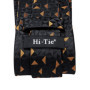 Hi-Tie Black Gold Novelty Silk Wedding Tie For Men Handky Cufflink Set Fashion Designer Gift For Men Necktie Business Party