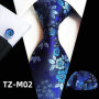 Floral Pink Silk Ties Set For Men Wedding Party Neck Tie Set Handkerchief Brooch Cufflinks Men Accessories High Quality Gravata