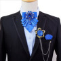 Original Rhinestone Bow Tie Set Luxury Men's Handmade Jewelry Gift Fashion Business Banquet Wedding Collar Flowers Corsages Sets