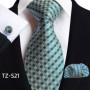 Luxury Mens Ties Floral Black Gold Ties Paisley NeckTie Pocket Square Cufflinks Set Men Wedding Party Tie Accessories