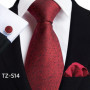 Luxury Mens Ties Floral Black Gold Ties Paisley NeckTie Pocket Square Cufflinks Set Men Wedding Party Tie Accessories
