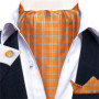 Men Luxury Ascot Tie Cravat Tie Handkerchief Cufflinks 3pcs Set Blue Paisley Floral Wedding Party Cravats Necktie