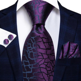 Hi-Tie Designer Black Blue Paisley 63inch Silk Men Tie 160cm Extra Long Ties for Men Woven Classic Men Necktie Pocket Square Set