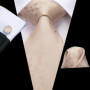 Hi-Tie Designer Black Blue Paisley 63inch Silk Men Tie 160cm Extra Long Ties for Men Woven Classic Men Necktie Pocket Square Set