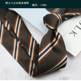 Tie Gravatas Fashion Wholesale Woven 8 cm Striped Necktie Wedding Accessories Blue Man Dot Fit Group Party Office Neck Ties