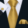 100 Colors Solid Silk Men Tie Set Red Blue Pink Gold Purple Green Teal Burgundy Yellow Wedding Necktie Handkerchief Cufflinks