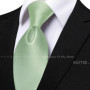 Men's Solid Color Tie Set For Sage Green Pocket Square Flower Brooch Cufflinks As Daily Wear Wedding Groom Collar Accessory Gift