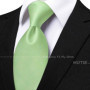Men's Solid Color Tie Set For Sage Green Pocket Square Flower Brooch Cufflinks As Daily Wear Wedding Groom Collar Accessory Gift