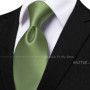 Men's Solid Color Tie Set For Sage Green Pocket Square Flower Brooch Cufflinks As Daily Wear Wedding Groom Collar Accessory Gift