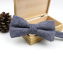 High Quality Men's Wool Cotton Adjustable Bow Tie Cravats Wedding Business Butterfly Solid Plaid Bowtie Clothing Accessories