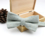High Quality Men's Wool Cotton Adjustable Bow Tie Cravats Wedding Business Butterfly Solid Plaid Bowtie Clothing Accessories