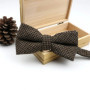 High Quality Men's Wool Cotton Adjustable Bow Tie Cravats Wedding Business Butterfly Solid Plaid Bowtie Clothing Accessories