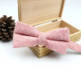 High Quality Men's Wool Cotton Adjustable Bow Tie Cravats Wedding Business Butterfly Solid Plaid Bowtie Clothing Accessories
