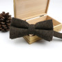 High Quality Men's Wool Cotton Adjustable Bow Tie Cravats Wedding Business Butterfly Solid Plaid Bowtie Clothing Accessories