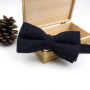 High Quality Men's Wool Cotton Adjustable Bow Tie Cravats Wedding Business Butterfly Solid Plaid Bowtie Clothing Accessories