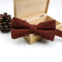 High Quality Men's Wool Cotton Adjustable Bow Tie Cravats Wedding Business Butterfly Solid Plaid Bowtie Clothing Accessories