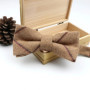 High Quality Men's Wool Cotton Adjustable Bow Tie Cravats Wedding Business Butterfly Solid Plaid Bowtie Clothing Accessories
