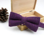 High Quality Men's Wool Cotton Adjustable Bow Tie Cravats Wedding Business Butterfly Solid Plaid Bowtie Clothing Accessories