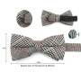 High Quality Men's Wool Cotton Adjustable Bow Tie Cravats Wedding Business Butterfly Solid Plaid Bowtie Clothing Accessories