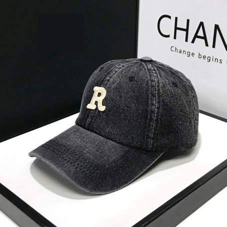 Denim Baseball Caps Casual 100 Cotton Letter C Baseball Cap Women Men Spring Summer Cap