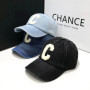 Denim Baseball Caps Casual 100 Cotton Letter C Baseball Cap Women Men Spring Summer Cap