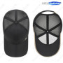 New Unisex Hard-Top Chinese Style Metal Label Mesh Baseball Cap Classic Outdoor Casual Sports Sun Hat Trucker Hats Dad Caps