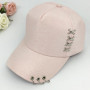 Ring Adjustable Baseball Cap Hat Men Women Fashion Breathable Solid Color Hat Boys Girls