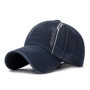 Letter Printing Washed White Distressed Cotton Adjustable Baseball Cap Sun Hat Trucker Caps Dad Hats