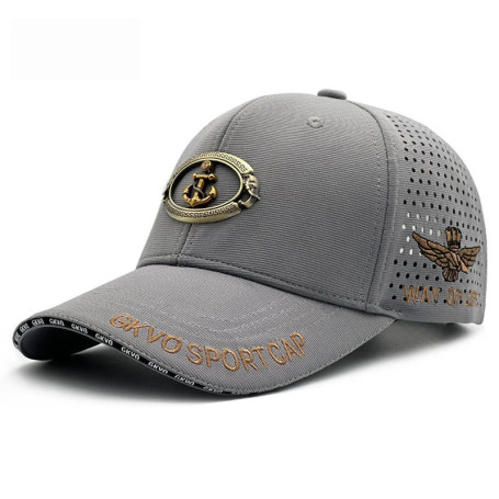 Extra Wide Fit Men's Baseball Cap Summer Mesh Breathable UPF50+ Sun Hat Outdoor Star Patch Design Big Head Adjustable​