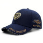 Extra Wide Fit Men's Baseball Cap Summer Mesh Breathable UPF50+ Sun Hat Outdoor Star Patch Design Big Head Adjustable​