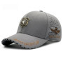 Extra Wide Fit Men's Baseball Cap Summer Mesh Breathable UPF50+ Sun Hat Outdoor Star Patch Design Big Head Adjustable​
