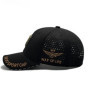 Extra Wide Fit Men's Baseball Cap Summer Mesh Breathable UPF50+ Sun Hat Outdoor Star Patch Design Big Head Adjustable​