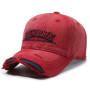Vintage Old Hole Embroidery Letters Cowboy Baseball Cotton Soft Top Men's and Women's Spring and Summer Casual 56-60cm Sun Hat