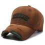 Vintage Old Hole Embroidery Letters Cowboy Baseball Cotton Soft Top Men's and Women's Spring and Summer Casual 56-60cm Sun Hat