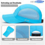 Cotton Summer Foldable Portable Adjustable Baseball Cap Sun Hat Trucker Caps Dad Hats