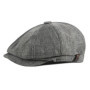 NEW Newsboy Cap Men Spring Summer Octagonal Hat For Male British Herringbone Flat Caps Retro Eight blade Hats Breathable